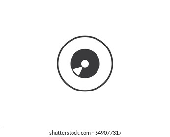 CD icon vector illustration on white background