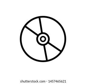 Cd icon vector ,music icon illustration