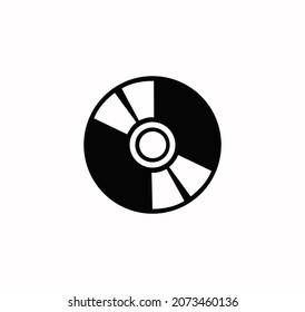 CD Icon vector on a white background  