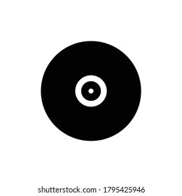 símbolo del vector del icono de cd