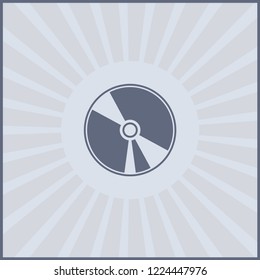 Cd icon vector icon. Simple element illustration. Cd symbol design.