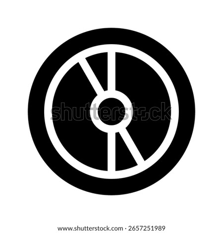 Cd Icon Vector Symbol Design Illustration