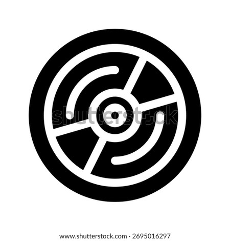 Cd Icon Vector Symbol Design Illustration