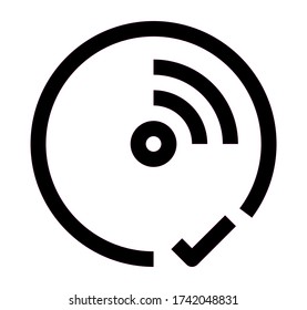 CD icon vector for web and app