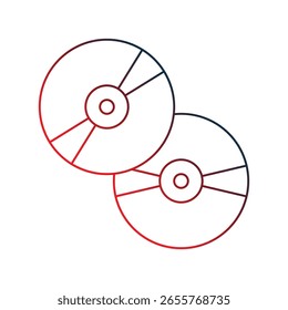 ícone de cd com fundo branco vetor ilustração stock