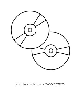 ícone de cd com fundo branco vetor ilustração stock