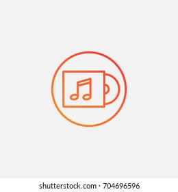 Cd icon.gradient illustration isolated vector sign symbol