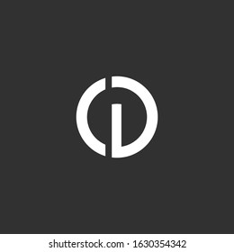 CD initial letter logo design template vector.