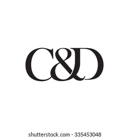C&D Initial logo. Ampersand monogram logo