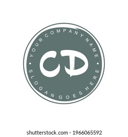 CD Initial logo Branding Brush wedding business