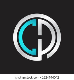 CD Initial logo linked circle monogram