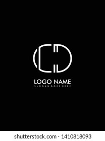 CD Initial minimalist modern abstract logo