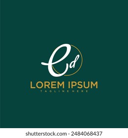 CD Initial Monogram für Beauty und Business Logo