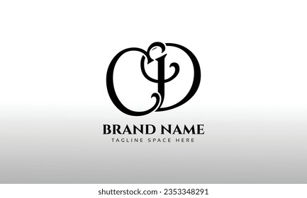 CD initials letter logo design template