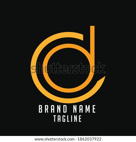 CD initials logo, name initials logo, company initials logo, person initials logo.