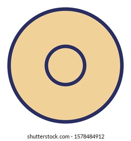 Cd Isolated Vector Icon Fully Editable Stock Vector (Royalty Free ...