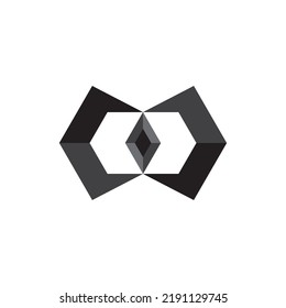 Letra CD con vector de diseño de logotipo Diamond 3D
