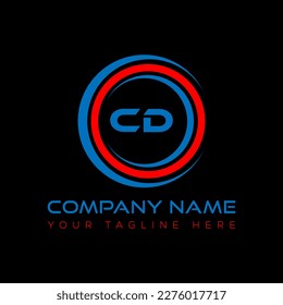 Diseño creativo del logo de la carta de CD. Diseño único de CD.
