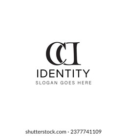 Logo de letra CD diseño creativo con gráfico vectorial CD sencillo y moderno logotipo