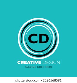 CD-Letter-Logo, kreatives Design. CD einzigartiges Design. Vektorgrafik