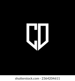 Diseño del logotipo de letra CD con fondo negro en ilustrador. Logo vector, diseños de caligrafía para logotipo, afiche, invitación, etc.