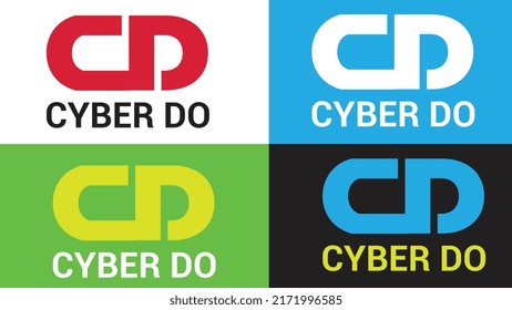 CD letter logo design - CD Modern Letter Logo Design with Red - CD letter logo design vector