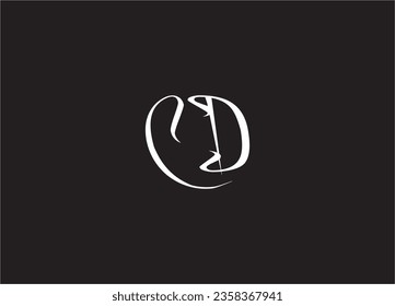 Logo-Design für CD-Buchstaben und Monogramm-Logo