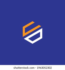 CD Letter Logo Design Template 