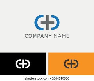 Plantilla de diseño de logotipo de letras C+D 