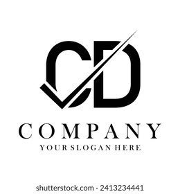 CD Letter Logo Design Template Vector. Creative initials letter CD logo concept.