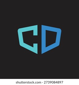 CD letter  logo design template illustration vector