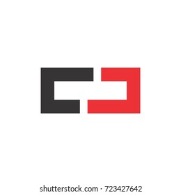 CD letter logo design vector