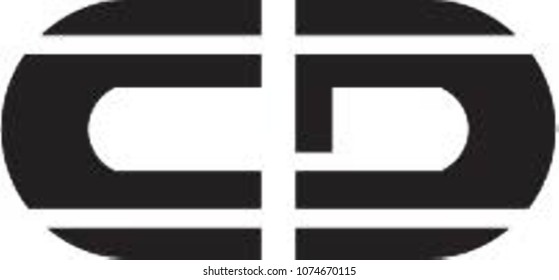 cd letter logo vector