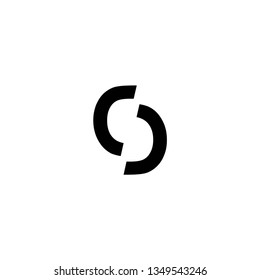 cd letter logo vector