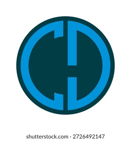 Logotipo del icono del Vector de la letra del CD