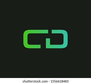CD lettering monogram logo icon
