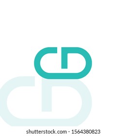 CD letters modern logo template - White Background Vector