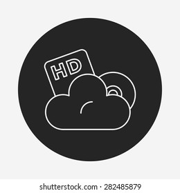 CD line icon
