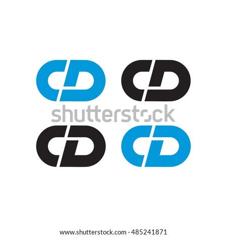 Cd Logo Image vectorielle de stock (libre de droits) de 485241871