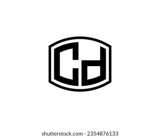 CD logo design vector template