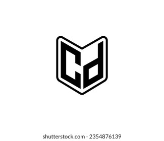 CD logo design vector template