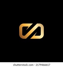 CD Logo With Gold Color Combination