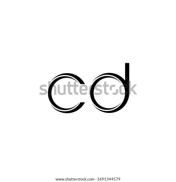 Cd Logo Monogram Slice Rounded Modern Stock Vector (Royalty Free ...