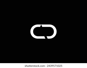 CD Monogram Letter  Logo Design vector template