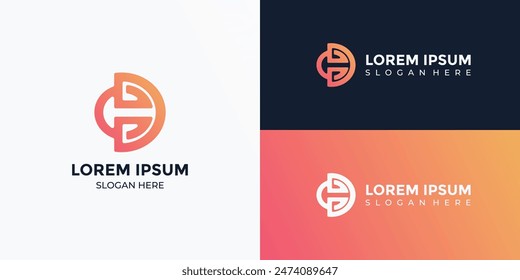 CD Monogram Letter logo icon design