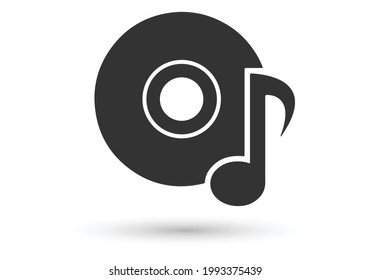 cd music icon. EPS 10