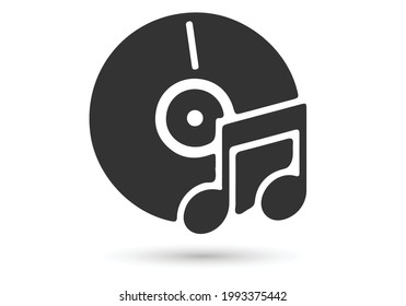 cd music icon. EPS 10