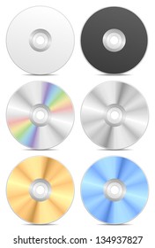 CD on white background