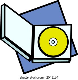 cd em uma caixa de joias aberta