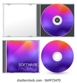 Cd Packaging Template : Vector Illustration